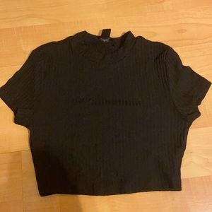Small, solid rib-knit tee